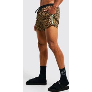 👉 Luipaardprint Zwembroek Met Zijstreep, Multi