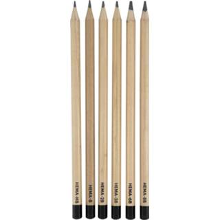 Hema Schetspotloden HB-B-2B-3B-6B-8B HEMA Schetspotloden HB-B-2B-3B-6B-8B - 6 Stuks 8720354316733