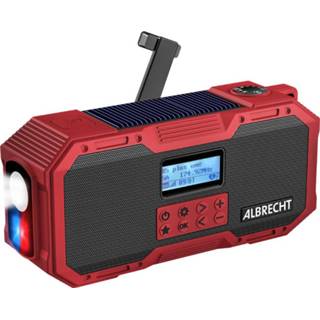 👉 Rood DAB+ medium Albrecht: DR 112 Outdoor Zwengelradio 4032661279118