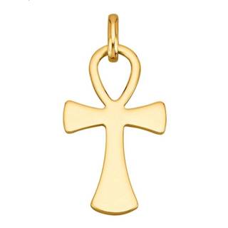 👉 Hanger goud legering geel vrouwen goudkleur Ankh-kruis van 18 kt. Diemer Gold Geelgoudkleur 4055709341332