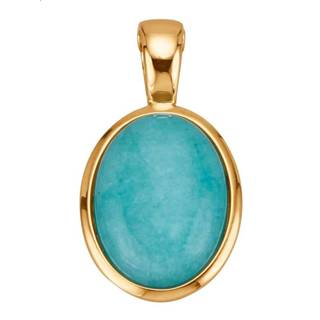 👉 Cliphanger turkoois legering geel vrouwen met amazoniet-cabochon Diemer Farbstein Turquoise 4055709349932