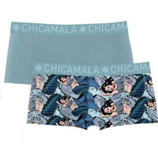 👉 Boxershort print s ladies vrouwen katoen Dames 2-pack boxershorts Mermaid 8720594051890