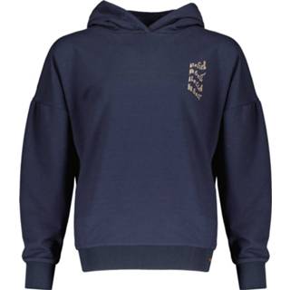 👉 Hoodie grijs blauw meisjes NoBell - Kuran navy 8720173892661
