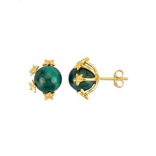 👉 Oorsteker groen zilver Oorstekers met malachieten 4055709556248