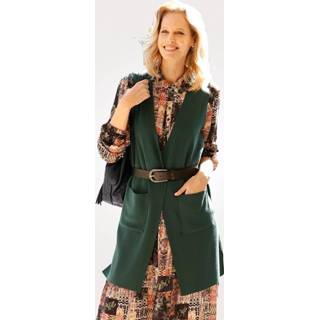 👉 Gebreid gilet met opgestikte zakken MONA Petrol