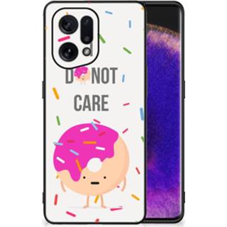 👉 Coverhoes roze OPPO Find X5 Back Cover Hoesje Donut 8720632290946