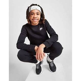 👉 Sweatshirt zwart wit jongens kinderen Nike Sportswear Club voor - Black/White Kind 195870928025