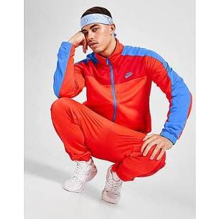 👉 Trainingspak vermiljoen rood blauw XS mannen Nike Sportswear Sport Essentials van poly-knit materiaal voor heren - Light Crimson/University Red/Light Photo Blue/Light Blue 195871912603