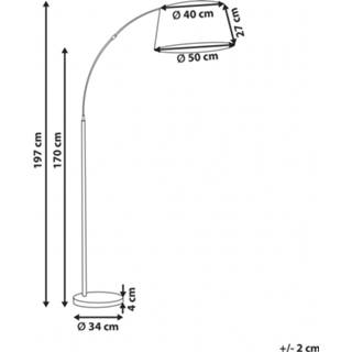 👉 Vloerlamp zwart / koper 197 cm, YABUS 4251682275217