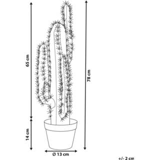 👉 Kunstplant groen in bloempot 78 cm CACTUS 4251682279697