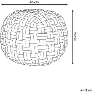 👉 Poef zwart fluweel 45 x 35 cm HOPA 4251682281096