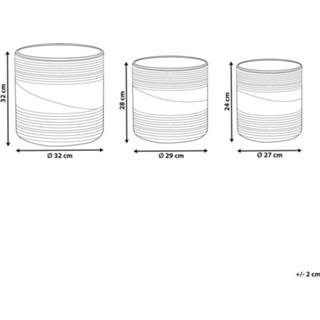 👉 Mand zwart beige mannen Set van 3 Zeegras Bloempot Manden Naturel en RATTAIL 4251682281614