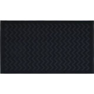 👉 Badmat blauw katoen donkerblauw HEMA Zigzag 50x85 (donkerblauw) 8720354477366