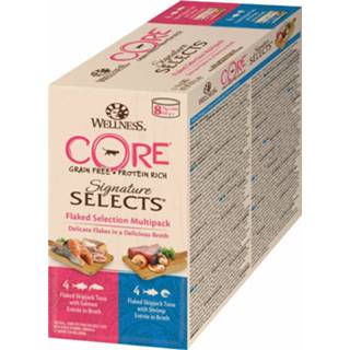 👉 Kattenvoer active 4x Wellness Core Signature Selects Flaked 8-pack 8 x 79 gr