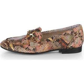 👉 Leer vrouwen animalprint multicolor geel Mocassin Alba Moda Multicolor/Geel 4055708945814 4055708945791