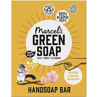 👉 Handzeep donkergroen Marcel's Green Soap Bar Vanille & Kersenbloesem 8720254337593