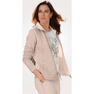 👉 Jersey jasje met stiksels rondom MONA Beige