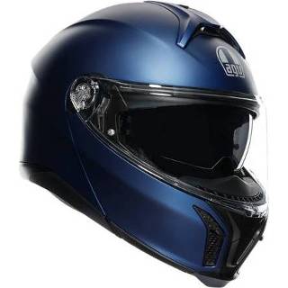 👉 Blauw 2XL active AGV Tourmodular Solid Mplk Galassia Blue Matt 8051019444271