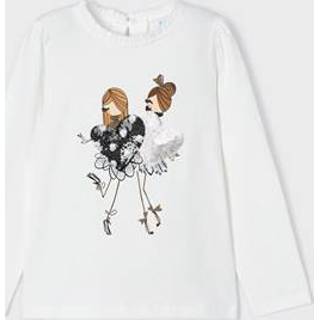 👉 Shirt lange mouw meisjes Mayoral - Natur-moch 8445445392686