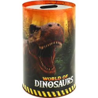 Spaarpot active kinderen Dieren kinder dinosaurus 10 x 15 cm