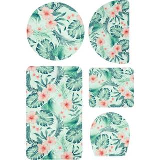 👉 Badmat groen polyester gebloemd unisex bloemen Badmatten Kuta met memory-schuim Webschatz 4055708216051 4055708216020