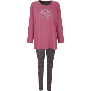 👉 Pyjama bestaande uit een shirt en een legging Comtessa Granaatrood/Antraciet