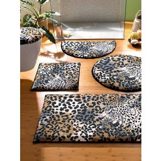 👉 Badmat bruin polyamide animal unisex Badmatten Leo Grund