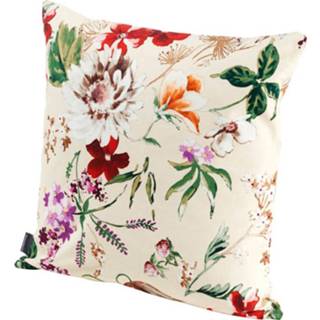 👉 Kussenhoes multicolor katoen gebloemd unisex Gobelin Yamila Hossner