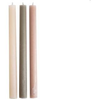 👉 Dinerkaars Gusta dinerkaarsen 25cm essence 3 stuks 501006350200