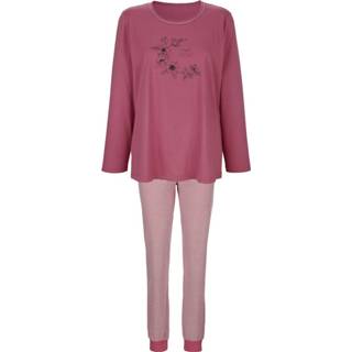 👉 Pyjama met bloemendessin Comtessa Granaatrood/Ecru