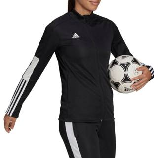 👉 Trainingsjack zwart polyester vrouwen mannen Tiro Track Jacket Women Black