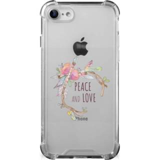 👉 Bumper hoesje IPhone SE 2022/2020 | 8/7 Stevig Boho Text 8720632283122