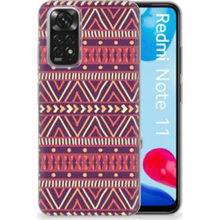 👉 Paars Xiaomi Redmi 10 | Note 11 4G TPU bumper Aztec 8720632294876