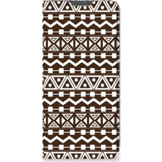 👉 Bruin Xiaomi Redmi Note 11 Pro Hoesje met Magneet Aztec Brown 8720632298676