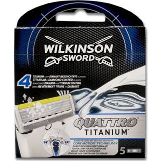 👉 Scheermesje titanium Wilkinson Quattro Core Motion Scheermesjes - 5 Stuks 4027800109654