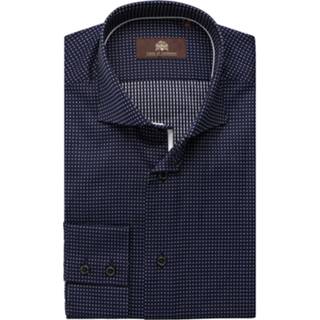 👉 Overhemd marine Circle of Gentlemen Delmer Slim Fit marine, Motief 8720013012570