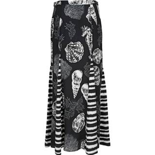 👉 Zwart wit viscose vrouwen Rok in trendy model Alba Moda Zwart/Wit 4055708426856