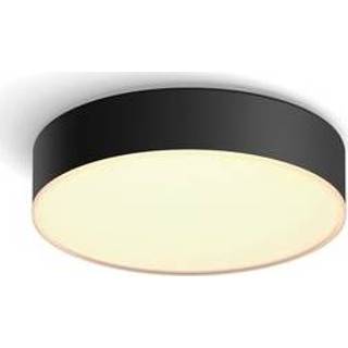 👉 Plafondlamp zwart Philips Hue Enrave ⌀26cm 10W met Dimmer switch 8718696176429