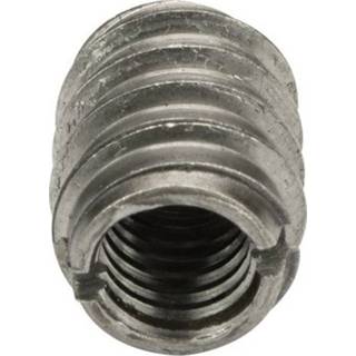 Staal Inboor houtmoer M8 blank 4 stuks 8711613880621