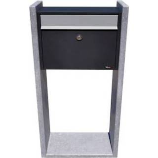 👉 Brievenbus blauwe zwart staal VASP Antwerpen Gent Belgische hardsteen 5420024207134