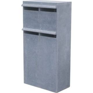 👉 Brievenbus blauwe VASP Valencia 4Box Belgische hardsteen multibox 5420024204621