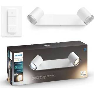 👉 Opbouwspot wit Philips Hue Adore 2xGU10 5W met Dimmer switch 8719514340879