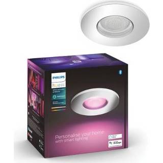 👉 Inbouwspot chroom metaal Philips Hue Xamento ⌀9,3cm GU10 5,7W 8719514355347