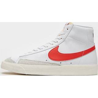 👉 Blazer wit blauw rood medium male mannen Nike Mid '77 Vintage Herenschoenen - White/Medium Blue/Sail/Habanero Red Heren 195868988451