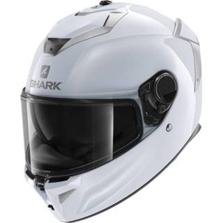 👉 Shark Spartan GT Blank Bcl. Micr. White Silver Glossy W01 S