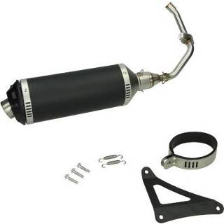 👉 Uitlaat zwart active euro-5 EVO-1 Primavera Sprint Piaggio Zip 4-takt Power1 8718336088082