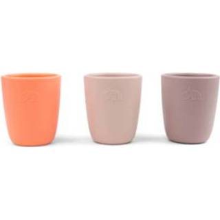 👉 Drinkbeker roze silicone silicoon meisjes Done by Deer mini kleurenmix roze, 3-pack 5712643030072