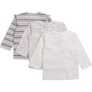 👉 Overhemd wit katoen mix babymode meisjes beige Hust & Claire overhemden met lange mouwen Alda White sand 3-pack 5711135493104