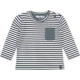 👉 Dirkje Overhemd met lange mouwen groen off white gestreept