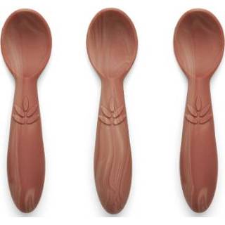 👉 Rood silicoon jongens kinderen Nuuroo Kinderlepel Ella 3 stuks, Mix 5715235011909